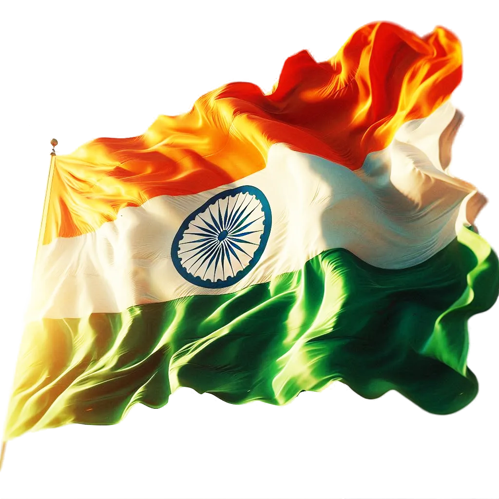 Indian Flag PNG Transparent Background 