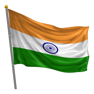 Indian Flag PNG Transparent Background 