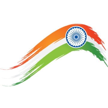 Indian Flag PNG Transparent Background 