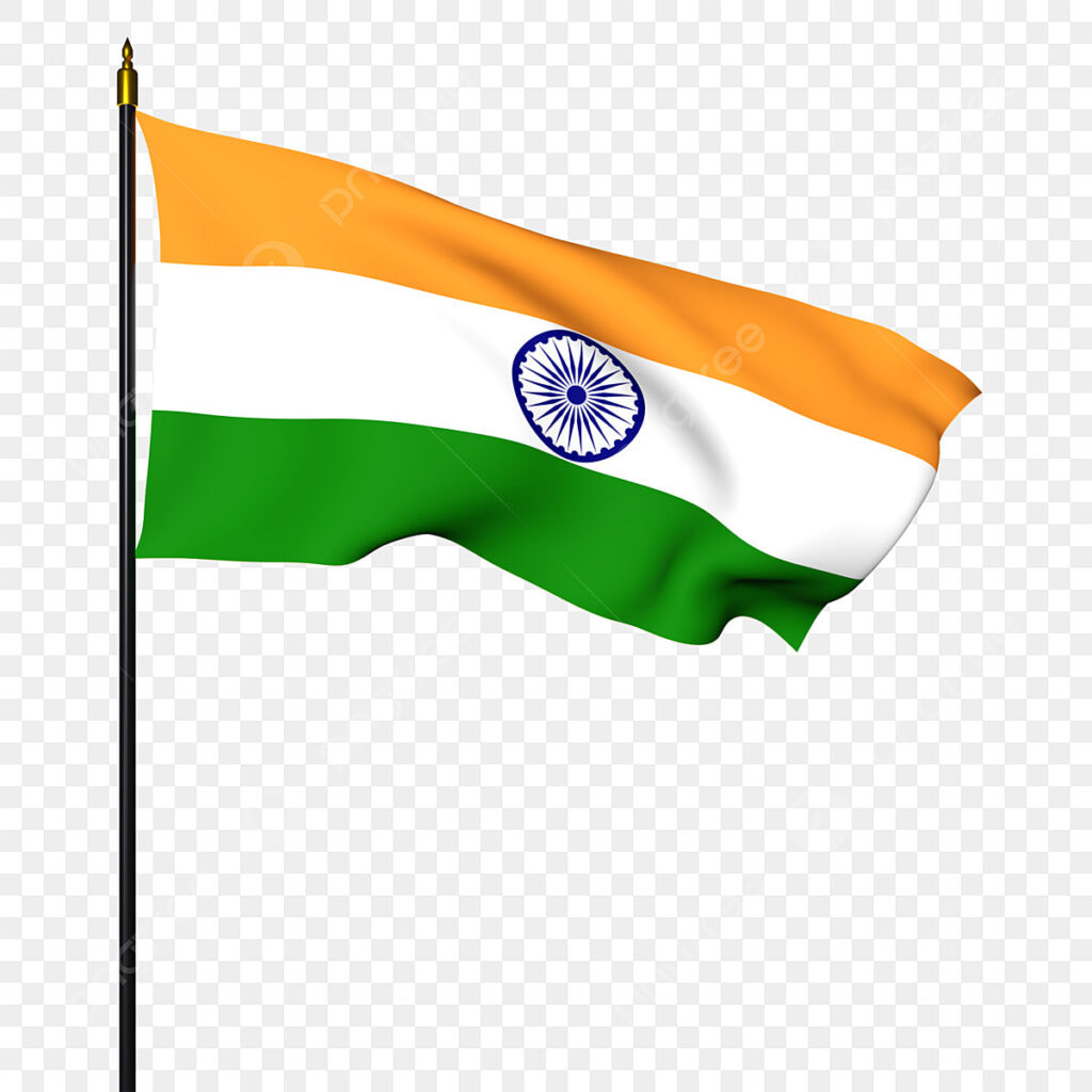 Indian Flag PNG Transparent Background 