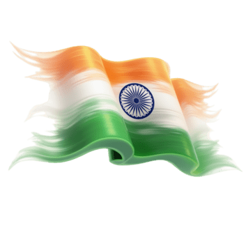Indian Flag PNG Transparent Background 