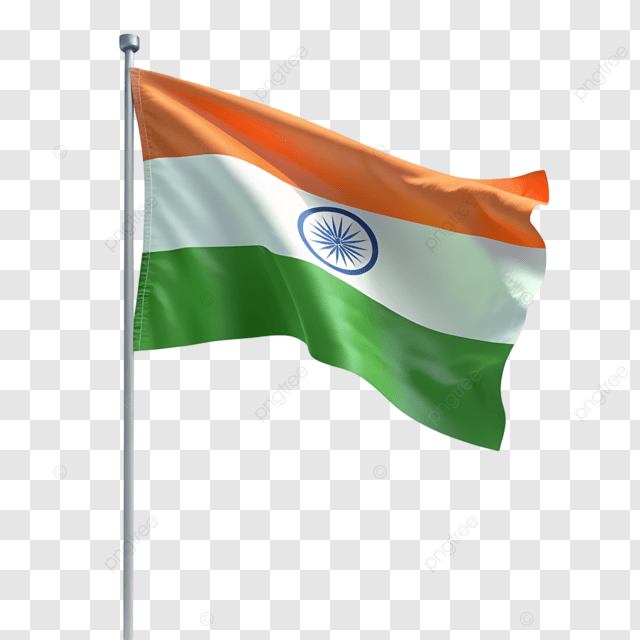 Indian Flag PNG Transparent Background 